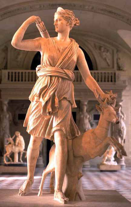Греческая богиня охоты и зверей Артемида